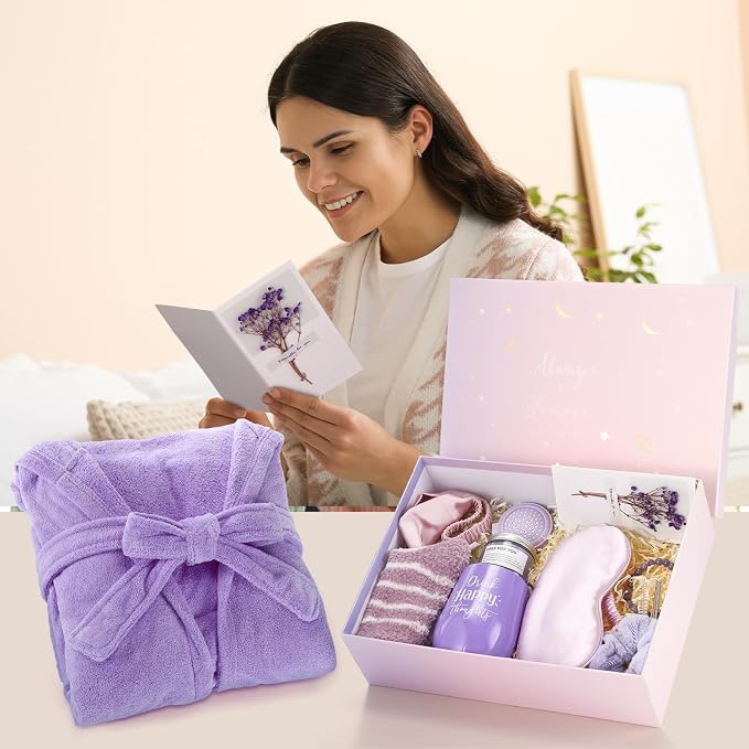 11 Pcs Birthday Gift for Women Mother Gifts Set Spa Gift Baskets for Women Get Well Care Package for Mom Her Wife Friend