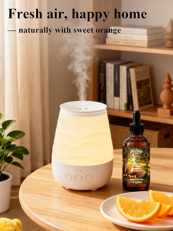 Orange Essential Oil with Premium Gift Box - Sweet Orange Essential Oils for Skin & Diffusers & Aromatherapy - 4 Fl Oz 100% Pure Natural - Gift-Ready Box - Gifts for Women