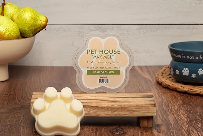 Pet House Pear Orchard Sented Wax Melts - Natural, Long-Lasting, Plant Based Pet Friendly Holiday Wax Melts Pack of 2