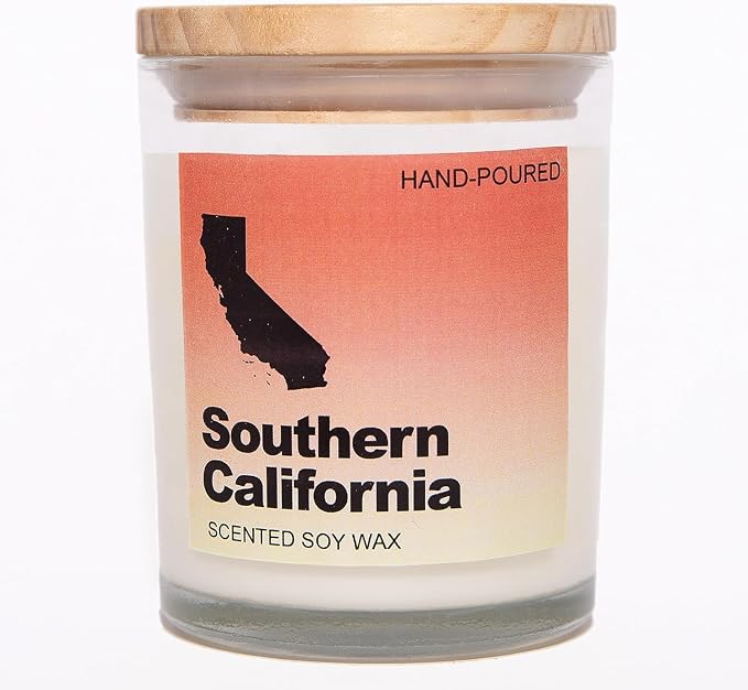 Southern California Gifts, Southern California Themed Gifts, Southern California Souvenirs Gifts, Home Sick Gifts, Southern California Gifts for Women, Men, Southern California Scented Candle