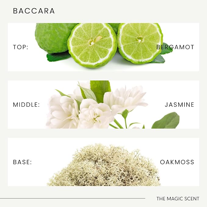 The Magic Scent Baccara Diffuser Oil - Hotel & Home Luxury Scents Inspired by Baccarat Rouge - Diffuser Oil Scents for Home Designed for Use in All Diffusers - 0.3 fl oz, 10 mL