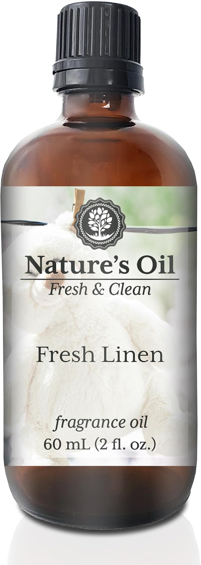 Fresh Linen Fragrance Oil for Perfume, Cologne, Diffusers, Soap Making, Candle Making, Lotion, Home Scents, Linen Spray, Bath Bombs, Slime (2 Fl Oz)