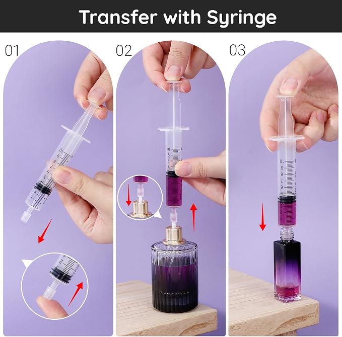 Segbeauty 10pcs Perfume Refill Tool Kit for Travel, 10ml 0.34oz Plastic Perfume Extractor Refill Tool for Cologne, 5pcs Large Funnel Perfume Dispenser Transfer Tool Set for Refillable Cologne Atomizer