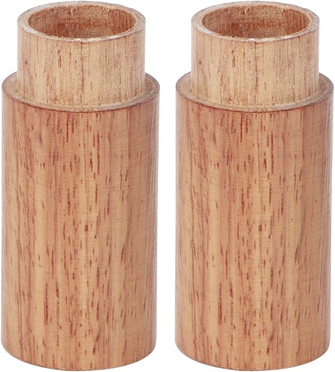 Zerodis 10Pcs Wooden Essential Oil Cylinder Box Storage Bottle Container Leak Proof Travel Carrier Case with Safe Independent Packaging for Aromatherapy DIY and Portable Use (2.5 outer diameter)