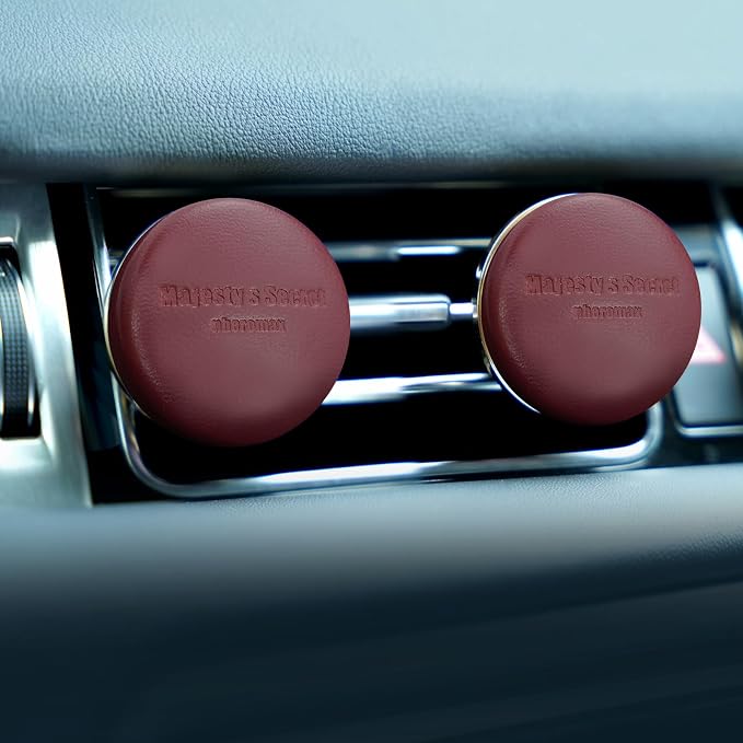 MAJESTY`S SECRET PHEROMAX Car Air Freshener Vent Clip, Auto Scents New Car Smell, Vehicle Accessories Interior for Women and Men, Automotive Odor Eliminator, Long Lasting Car Diffuser