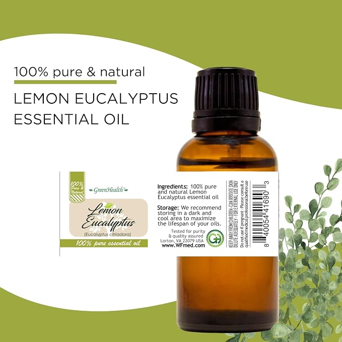 GreenHealth Lemon Eucalyptus Essential Oil - 16 fl oz - Aluminum Bottle