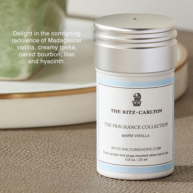 The Ritz-Carlton Room Diffuser Refill - Warm Vanilla - Notes of Madagascar Vanilla, Creamy Tonka, Oaked Bourbon, Lilac, and Hyacinth