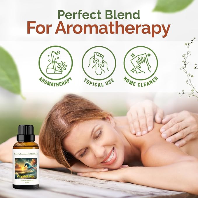 Serenity Ease Essential Oil Blend by Crystal Lux