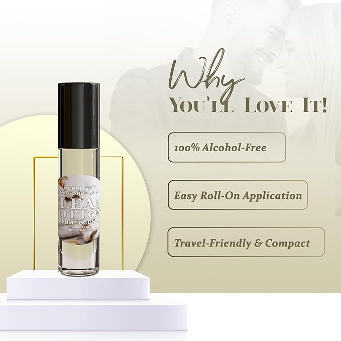 MOBETTER FRAGRANCE OILS Clean Cotton Perfume Body Oil