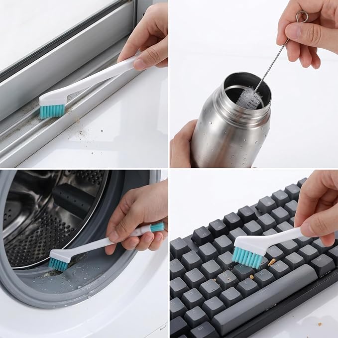 11Pcs Humidifier Cleaning Brush, Small Detail Cleaning Brushes | Multi-Size Detail Cleaning Brushes, For Humidifiers, Keyboards, Bottles, Tiles, Tight Spaces, Includes Sandpaper Brush