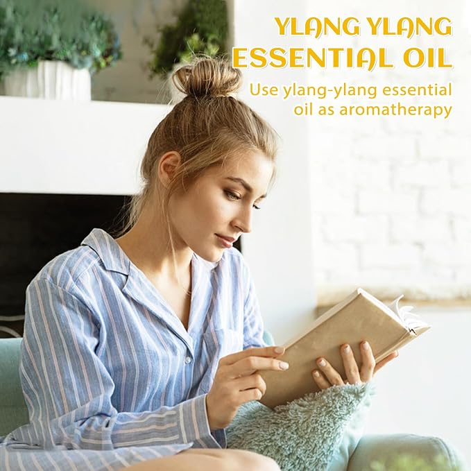 EVOKE OCCU Ylang Ylang Essential Oil 4 Oz, Pure Ylang Ylang Oil for Skin Hair Aromatherapy Diffuser Fragrance DIY- 4 FL Oz
