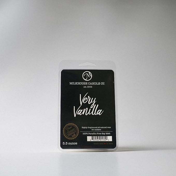 Milkhouse Candle Company Very Vanilla Soy Wax Melts - Buttery | Vanilla | Cream Scented - 5.5 oz, Hand-Poured, Premium Fragrance Oil, Made in the USA