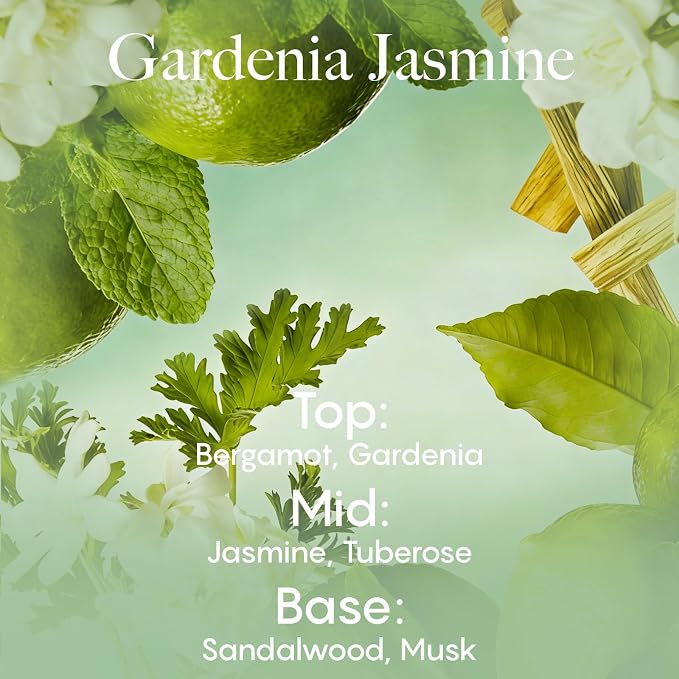 Car Air Freshener Vent Clip, 5 Pack Refills, Essential Oil Car Diffuser (1 Metal Clip + 5 Fragrance Pads), Long Lasting 80 Days, Easy to Clip on Vent,Gardenia Jasmine