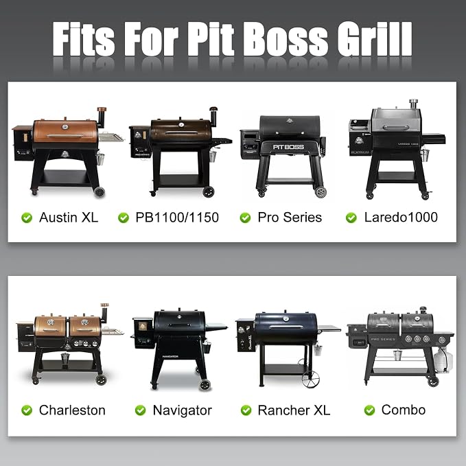 Criditpid Heat Deflector Modification for Pit Boss Austin XL, Pro Series, Rancher XL, PB1150, PB1100 Grill Parts, Stainless Steel Air Gap Mod, Heated Diffuser Plate Cover for Pit Boss Accessories