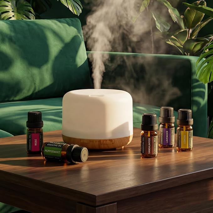 SACATR 24 Pcs Essential Oil Set - Natural Essential Oils - Perfect for Diffuser, Humidifiers, Skin Care, Massage, Fragrance Oil Scent for DIY Candle and Soap Making (24 * 5ml)