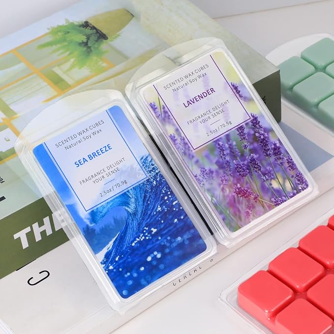 SCENTORINI Summer Scented Wax Melts Variety Pack, Long Lasting Wax Cubes 16 Scents for Wax Warmer, Strong Home Fragrance for Relaxation, Holiday & Seasonal Home Decor