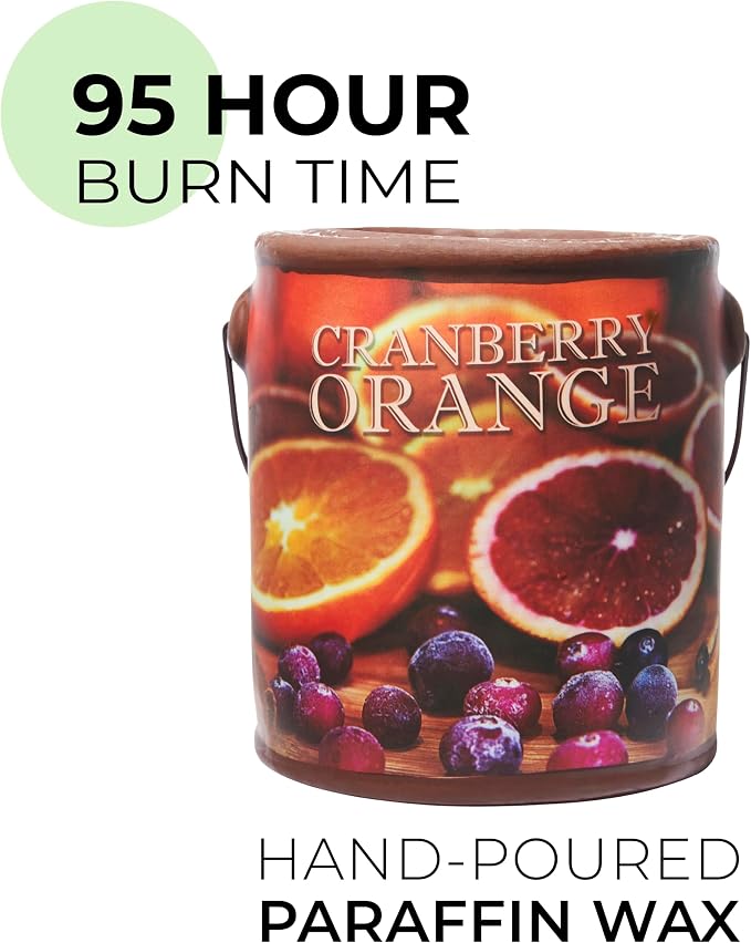 A CHEERFUL GIVER 95hr 20oz Scented Candle - Cranberry Orange - Multi-Wick Glass Candle - Gifts For Men and Women