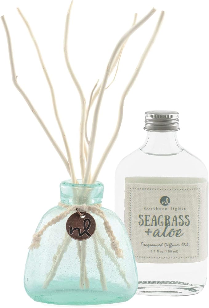 Northern Lights Candles - Windward Reed Diffuser - Seagrass & Aloe - 63610
