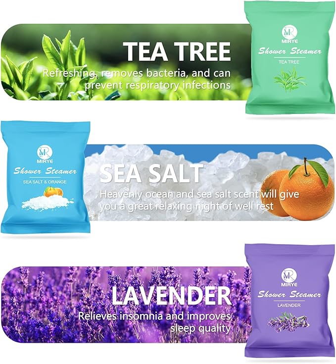 Shower Steamers Aromatherapy 24-Pack, Self Care Spa Gifts for Women& Men, Stress Relief with Natural Essential Oils, Coworker Appreciation Birthday Gift, Travel Essentials
