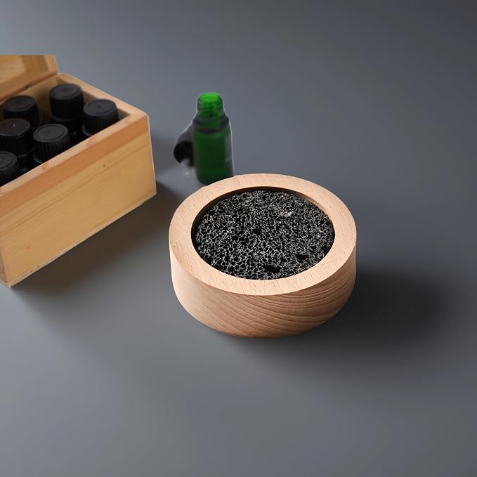 Small Passive Lava Rock Diffuser for Essential Oils Great for Decorating at Desk, Office or Car