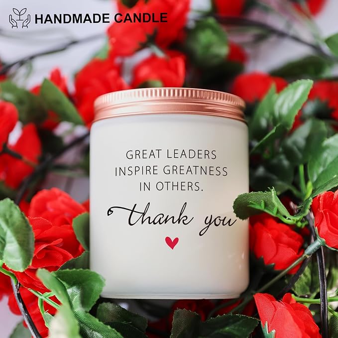 Funny Gift for Boss – Boss's Day, Office, Birthday, Promotion, Thank You, Retirement, Christmas Candle Gift for Boss Women & Men – Unique Desk Decor