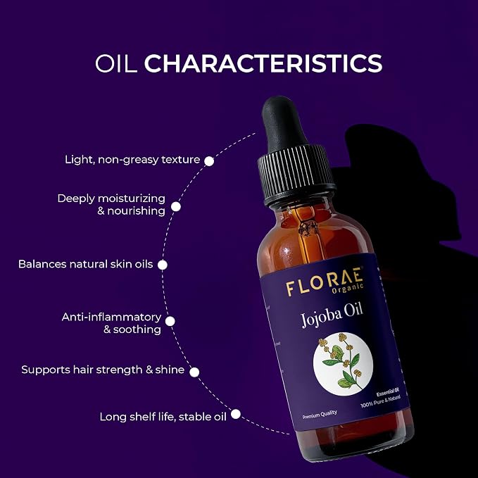 Jojoba Essential Oil 4 Fl Oz – 100% Pure and Natural Jojoba Oil for Diffuser and Aromatherapy, Skin, Massage, Candle and Soap Making Fragrance with Premium Glass Dropper