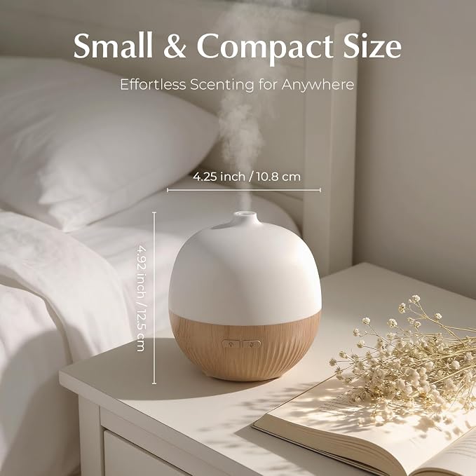 ARVIDSSON Essential Oil Diffuser 2 Pack, 100ml Aromatherapy Diffuser with Mood Light, Ultrasonic Oil Diffusers for Home, Small Diffuser for Essential Oils, Gift for Women
