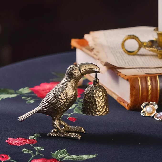 NIKKY HOME Gold Candle Snuffer, Vintage Bird Decor Candle Extinguisher, Decorative Metal Wick Flame Snuffer Candle Accessory