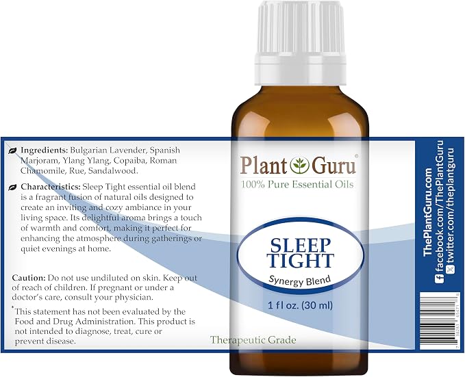Sleep Tight Essential Oil Blend 1 oz / 30 ml 100% Pure Undiluted Therapeutic Grade.