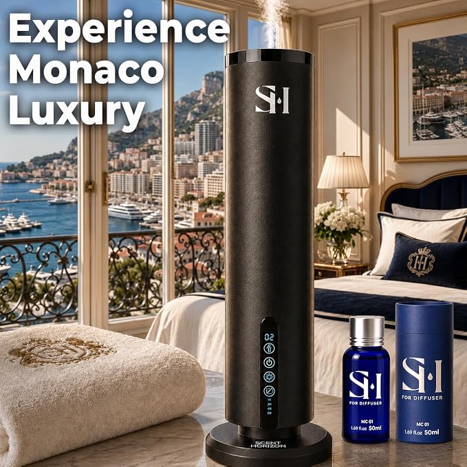 Inspired by 6-Star Hotel Monaco MC01 Hotel Scent Diffuser Oil | 1.69 Fl oz (50 ml) - Waterless Diffuser Oil Refill & Highly Concentrated Fragrance Oil, Diffuser Oil Scents, Hotel Oil Diffuser