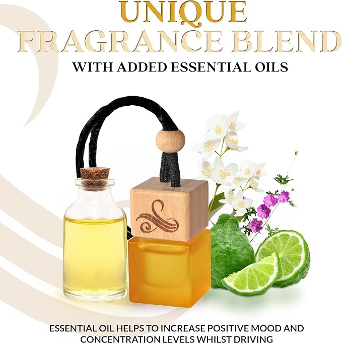 Inspired by One Million Car Air Freshener for Men | Long Lasting Luxury Diffuser | Automotive Scent Perfume | Vent Clip Auto Air Freshener | Odour Eliminator Technology | Masculine Diffuser Scents 8ml