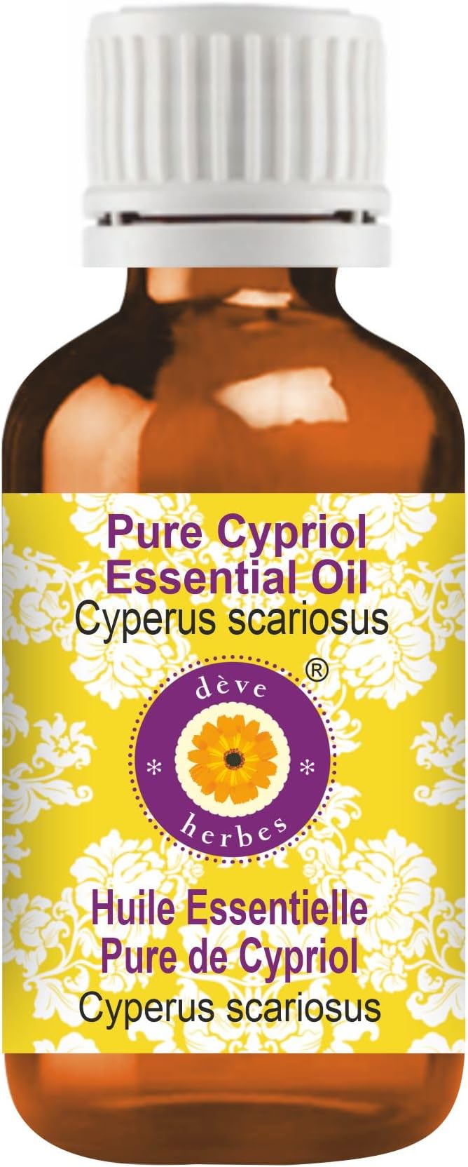 dève herbes Pure Cypriol Essential Oil (Cyperus scariosus) Steam Distilled 50ml (1.69 oz)