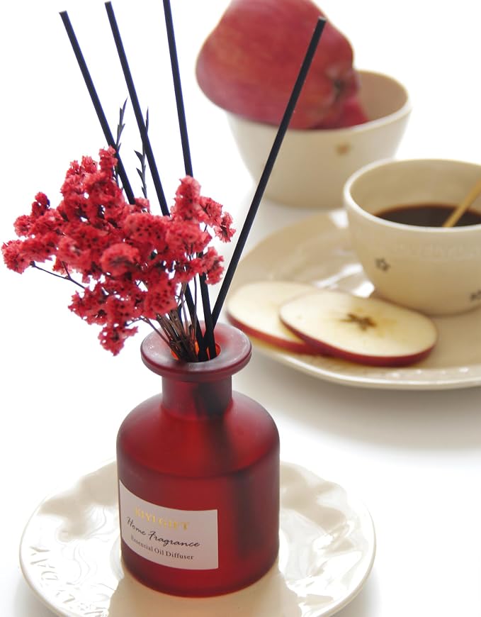 Reed Diffuser Set, Scent Diffuser with Sticks, Home Fragrance, Reed Diffuser for Bathroom, Shelf Decor, 4.06oz Gardenia White Tea