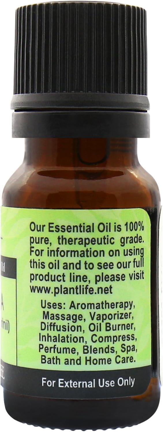 Plantlife Palmarosa Aromatherapy Essential Oil - Straight from The Plant 100% Pure Therapeutic Grade - No Additives or Fillers - 10 ml