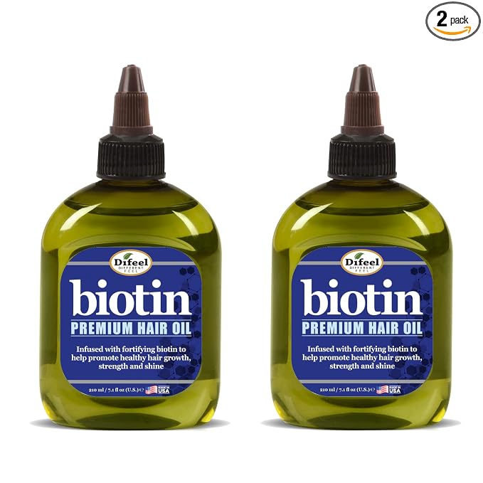 Difeel Premium Biotin Hair Oil 7.1 oz. (Pack of 2)
