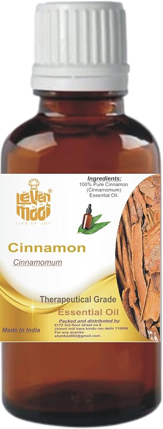 LEVENMOOI Therapeutic Grade Essential Oil – Pure & Natural for Aromatherapy, Humidifiers, Diffusers & DIY Uses (10ML, Cinnamon)