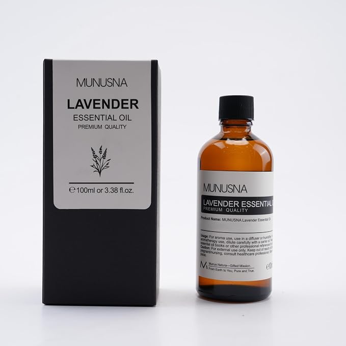 Lavender Essential Oil 100ML, Premium Grade Lavender Oils for Hair, Body, Skin, Massage, Home, Candle, Soap, Bath Bombs Making