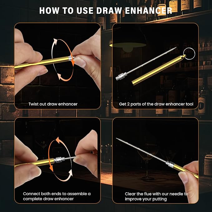 Triple Flame Torch Lighter with Built-in V Cutter, Holder and Draw Enhancer Tool, Butane Refillable Torch Lighter, Multifunctional Accessories Gift, Windproof Lighters for Candles and Outdoors