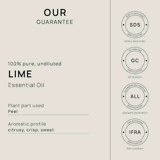 VINEVIDA Lime Essential Oil - Gallon Lime Oil Undiluted - Bulk Essential Oil for Soap Making & Candle Scents - 8 lbs