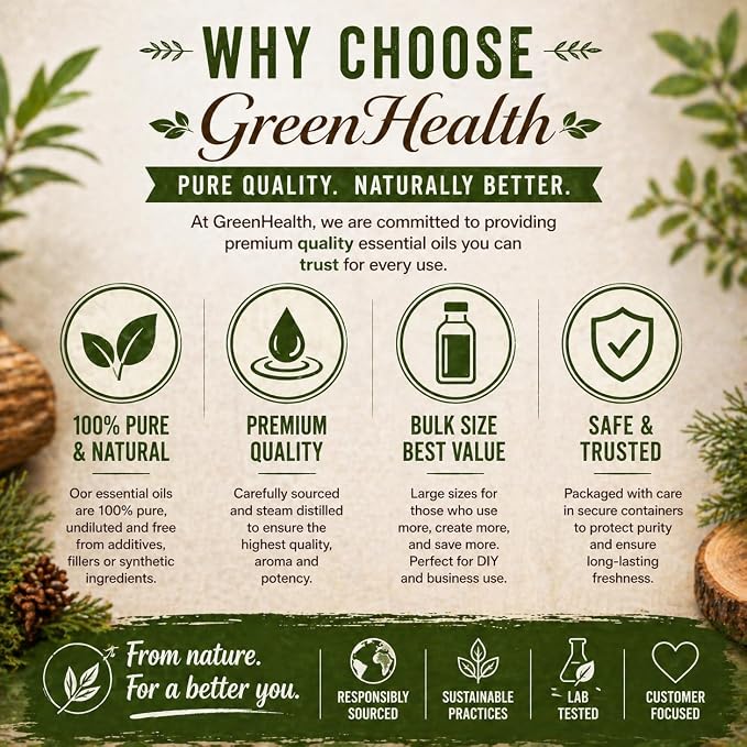 Cedarwood (Texas) Essential Oil - 4 fl oz - 100% Pure Essential Oil - GreenHealth