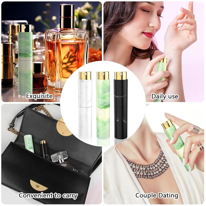 Vitog Travel Refillable Perfume Spray Bottle Atomizer Perfume Spray Mini Travel Bottle Pocket Empty Cologne Dispenser For Women Men