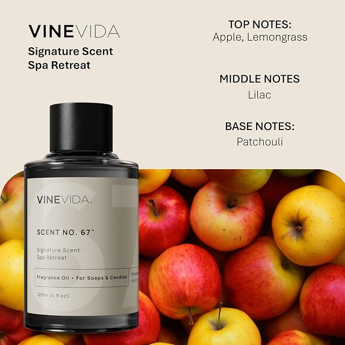VINEVIDA [4oz] Spa Retreat Fragrance Oil for Candle Making and Soap Making - Premium Candle Scents for Soy Candles