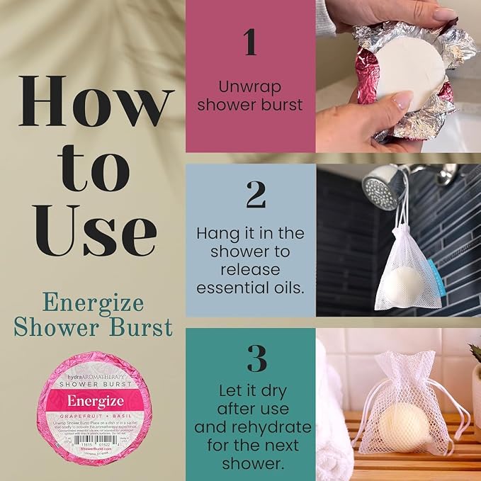 hydraAromatherapy Energize Shower Burst