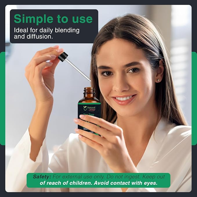 Essential Oil | Pure Aromatherapy Oil for Diffusers, Hair Growth, Skin, Scalp Care, Massage | Refreshing Hair Oil for Women & Men | Natural Essential Oil for Diffuser (Tea Tree)