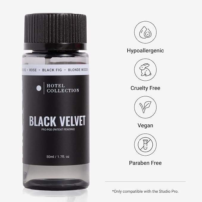 Hotel Collection Diffuser Oil-Black Velvet Pro-Pod-Aromatherapy Essential Fragrance Oil-Zesty Citrus, Juicy Black Fig& Floral Rose-50ML 1.7 Fl oz