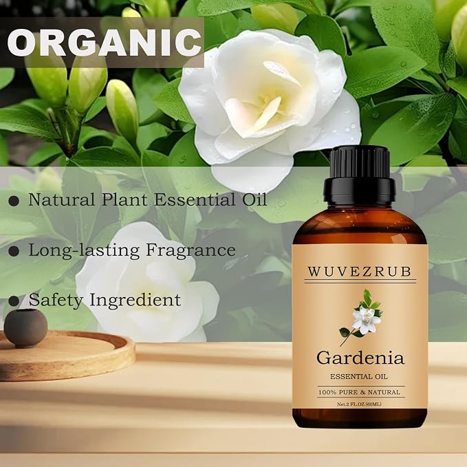 Gardenia Essential Oils,60ML Pure and Natural Essential Oil for Aromatherapy Diffuser - Gardenia /2 Fl Oz