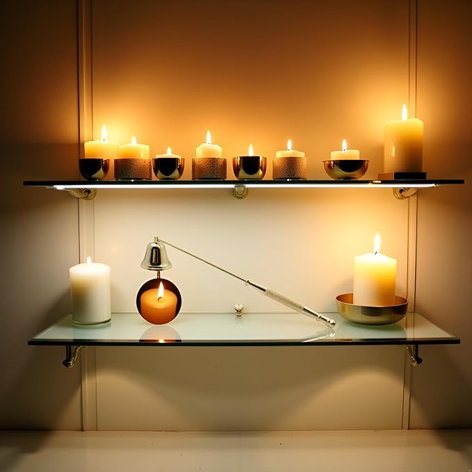Gold Metal Candle Snuffer Wick Snuffer with Long Handle Candlesnuffers Smokeless Kit Candle Safely Extinguish Candles and Holders Candle Sleeves Accessories