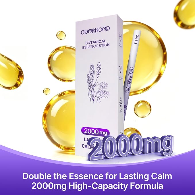 Calming Passive Diffuser Premium Saffron & Lavender Essential Oil Blend | Portable Light Luxury Aromas for Relaxation & Stress Support – Net Wt. 0.07 oz (2g)