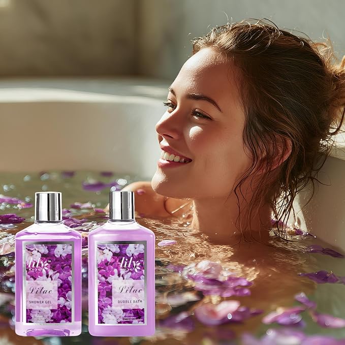 Gifts for Women, Birthday Gifts, 9 Pcs Lavender Spa Gift Baskets for Women - Bath and Body Gift Basket | Gift for Her Christmas, Mothers Day, Valentines Day, Perfect Gift for Mom All Occasion