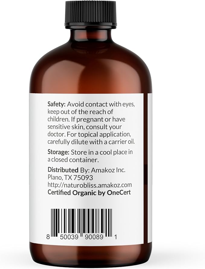 NaturoBliss Organic Clove Essential Oil 1 oz – 100% Pure, Natural, Undiluted for Toothache, Sore Muscles, Skin & Hair Care - Soothing Clove Bud Oil for Aromatherapy, Warm Spicy Aroma